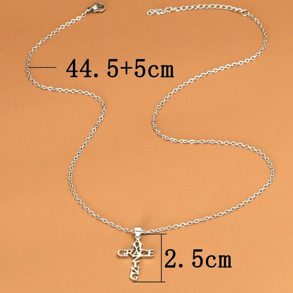 3 piece Silver Christian Women's Stainless Steel  Faith Related necklaces - Picture 11 of 11